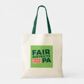 Fair Districts PA Canvas tas (Achterkant)