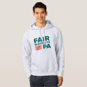 Fair Districts PA Classic Grey Hoodie (Voorkant volledig)