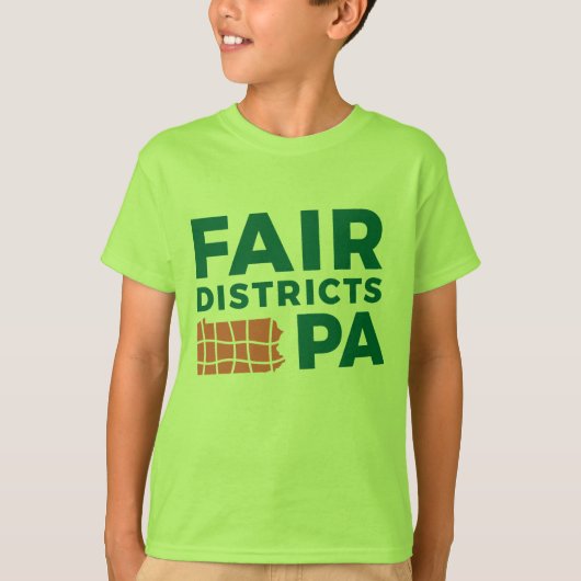 Fair Districts PA kinderen t-shirt (Voorkant)