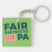 Fair Districts PA Sleutelhanger (Achterkant)