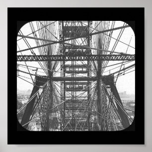 Fair-Ferris Wheel 1893 van de poster-wereld Poster