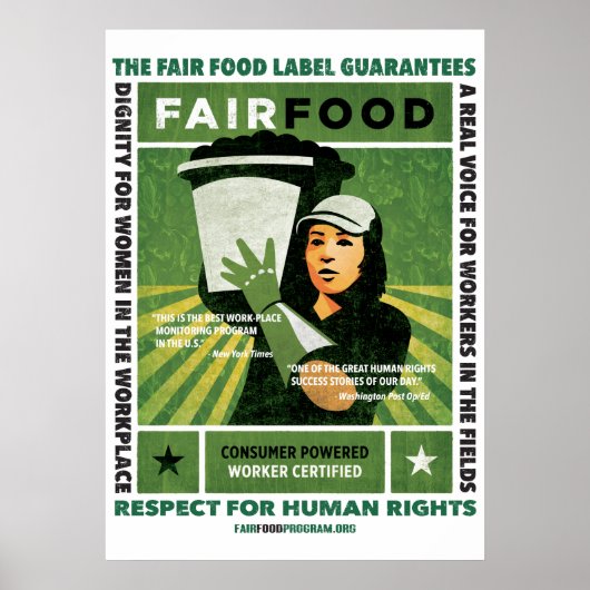 Fair Food Poster - Groot (Voorkant)