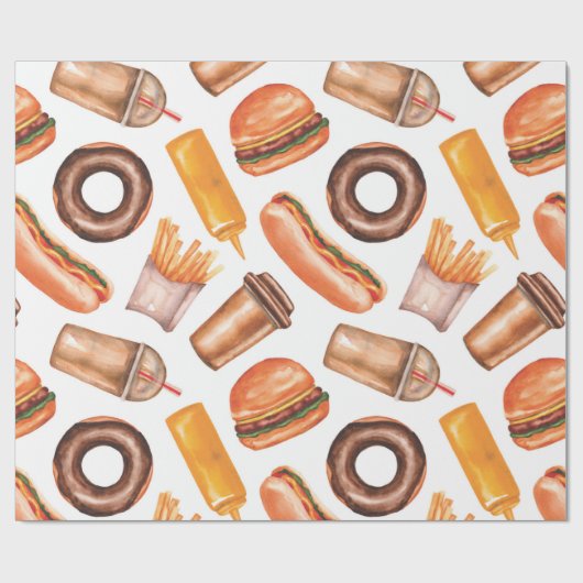Fair Food Wrapping Paper Cadeaupapier (Vlak)