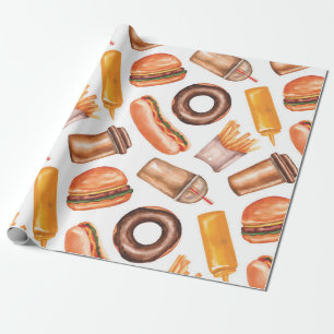 Fair Food Wrapping Paper Cadeaupapier
