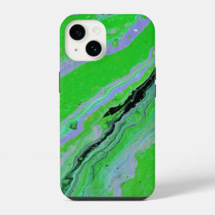 Fair Game 3 Groen Gestreepte Abstracte Hoesje iPhone 14 Hoesje