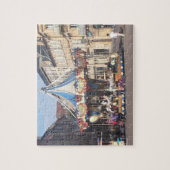 Fair Ground Roundabout in een oude Franse stad Legpuzzel (Verticaal)