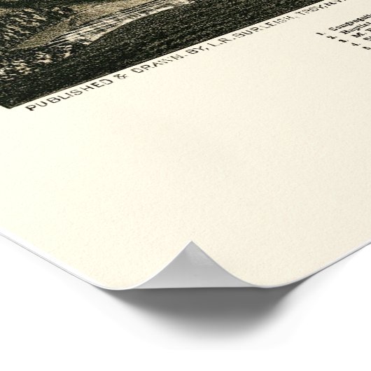 Fair Haven, VT Panorama Map - 1886 Poster (Hoek)