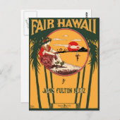 Fair Hawaii  — Hoesje muziek Briefkaart (Voorkant / Achterkant)