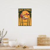 Fair Hawaii  — Hoesje muziek Poster (Keuken)