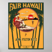 Fair Hawaii  — Hoesje muziek Poster (Voorkant)