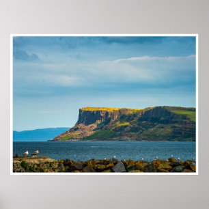 Fair Head Noord-Ierland Muur Kunst Klif Afdruk Poster