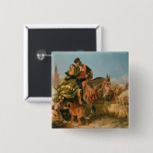 Fair in Sevilla Vierkante Button 5,1 Cm (Voorkant /achterkant)