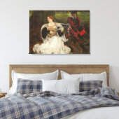 Fair is my Love (door Edwin Austin Abbey) Canvas Afdruk (Insitu (Slaapkamer))