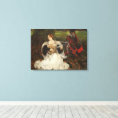 Fair is my Love (door Edwin Austin Abbey) Canvas Afdruk (Insitu (Houten vloer))