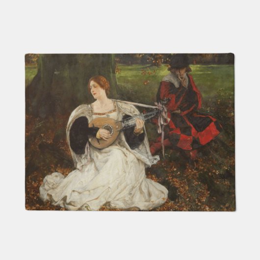 Fair is my Love (door Edwin Austin Abbey) Deurmat (Voorkant)