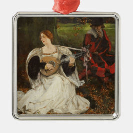 Fair is my Love (door Edwin Austin Abbey) Metalen Ornament