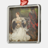 Fair is my Love (door Edwin Austin Abbey) Metalen Ornament (Links)