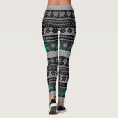Fair Isle (aanpasbare kleurrendieren) Leggings (Achterkant)