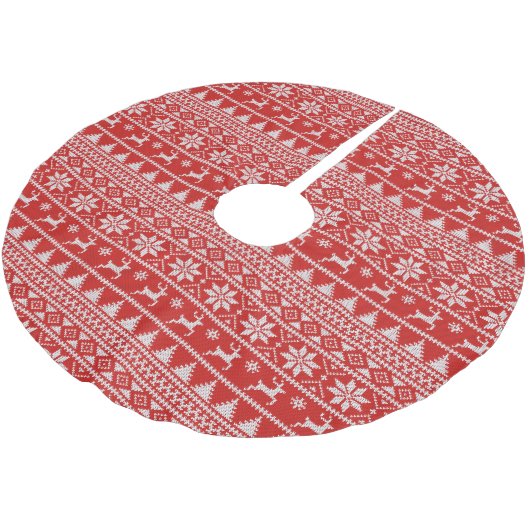 Fair Isle Christmas Kerstboom Rok (Gekanteld)
