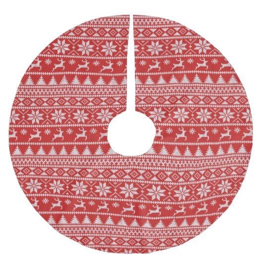 Fair Isle Christmas Kerstboom Rok (Voorkant)