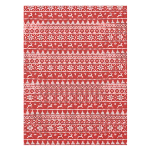 Fair Isle Christmas Tafelkleed (Voorkant)