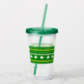 Fair Isle Clover Acryltumbler Acryl Drinkbeker (Achterkant)