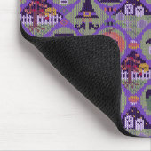 Fair Isle Cute Halloween breiend Sweater Pattern Muismat (Hoek)