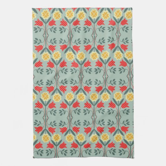 Fair isle fairle florretro hipster patroon theedoek (Verticaal)