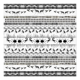 Fair Isle Fierceness dierlijke bug insect Foto Afdruk