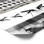 Fair Isle Fierceness dierlijke bug insect Foto Afdruk (Hoek)