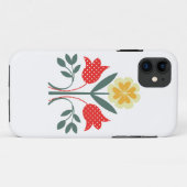 Fair isle floral folkart print Case-Mate iPhone case (Achterkant (horizontaal))