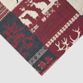 Fair Isle gebreide patchwork | rustiek rendier Tissuepapier (Detail)