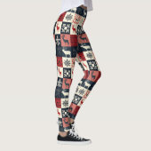 Fair Isle gebreide patchwork | vakantierrendier Leggings (Rechts)