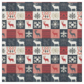 Fair Isle gebreide patchwork | vakantierrendier Stof (Swatch)