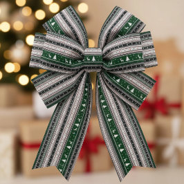 Fair Isle Holiday Knit Satijnen Lint