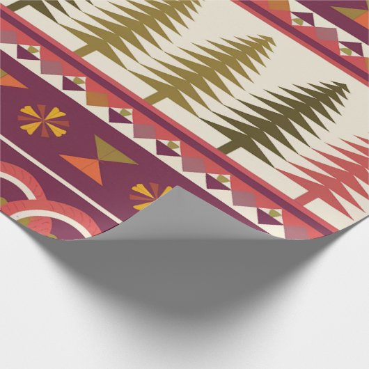Fair Isle Kerstmis 1 Cadeaupapier (Hoek)