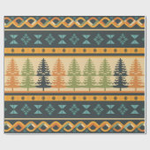 Fair Isle Kerstmis 2 Cadeaupapier (Vlak)