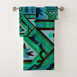 Fair Isle Kerstmis 3 Bad Handdoek