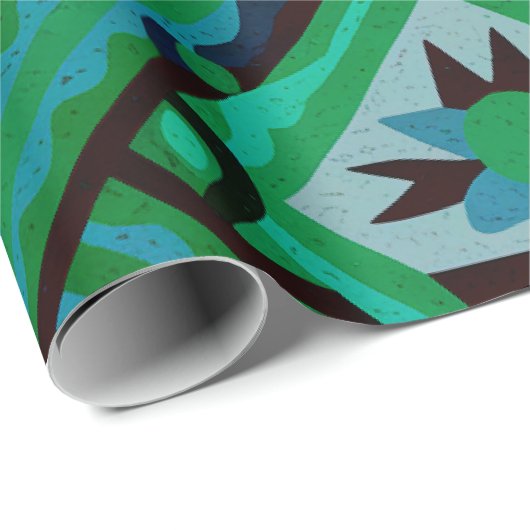 Fair Isle Kerstmis 3 Cadeaupapier (Rol Hoek)