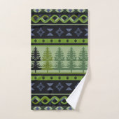 Fair Isle Kerstmis 5 Bad Handdoek (Handdoek)