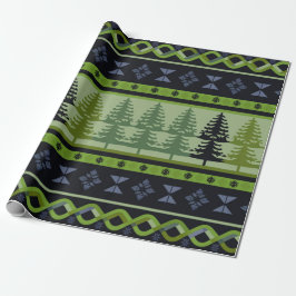 Fair Isle Kerstmis 5 Cadeaupapier