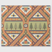 Fair Isle Kerstmis 6 Cadeaupapier (Vlak)