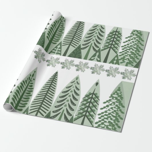 Fair Isle Kerstmis 7 Cadeaupapier (Uitgerold)