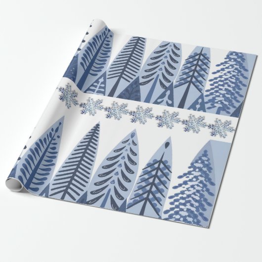 Fair Isle Kerstmis 7 Cadeaupapier (Uitgerold)