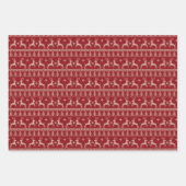 Fair Isle Kerstmis Inpakpapier Vel (Voorkant 2)