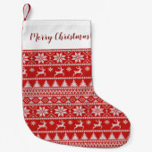 Fair Isle Kerstmis Kleine Kerstsok (Voorkant)