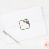 Fair Isle-kreeften vierkante sticker (Envelop)