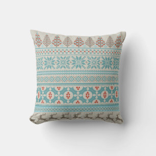 fair isle messt sweater kussen