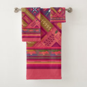 Fair Isle-ontwerp Bad Handdoek (Insitu)