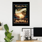 Fair Isle Paprika  Retro Print (Thuiskantoor)